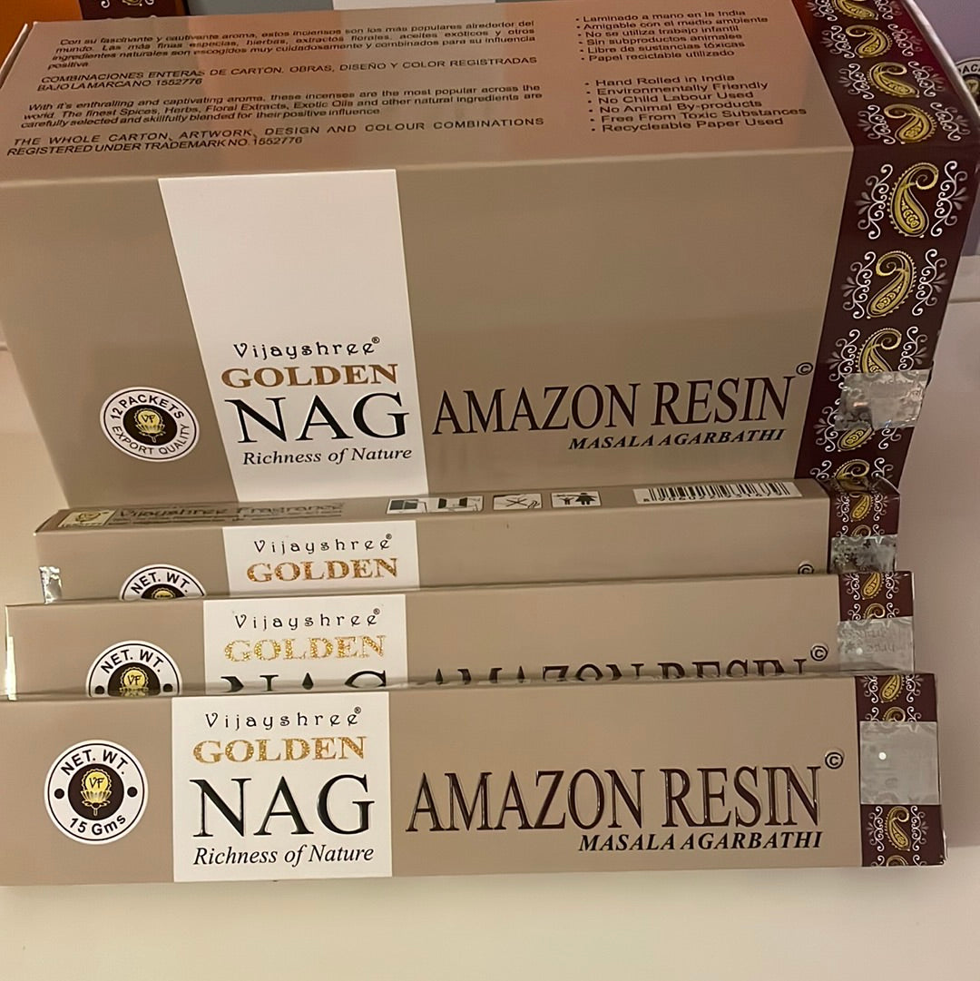 Encens golden nag Amazon résine