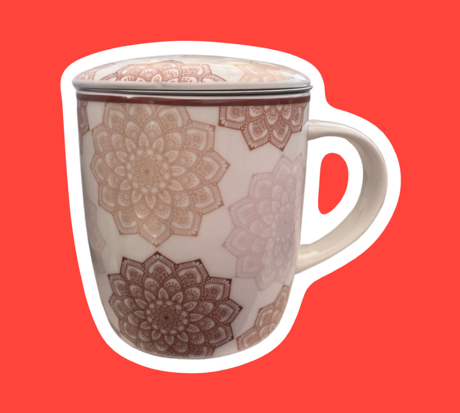 Mug mandala orangé